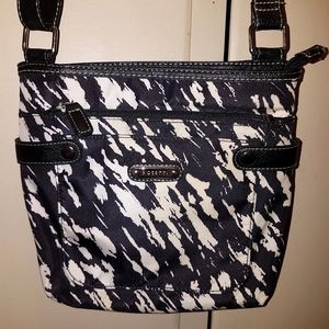 Rosetti Black & White Crossbody Purse